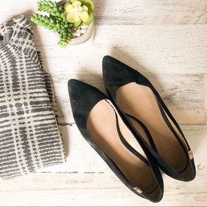 Tory Burch Point Suede Flat Shoes Elizabeth pointy